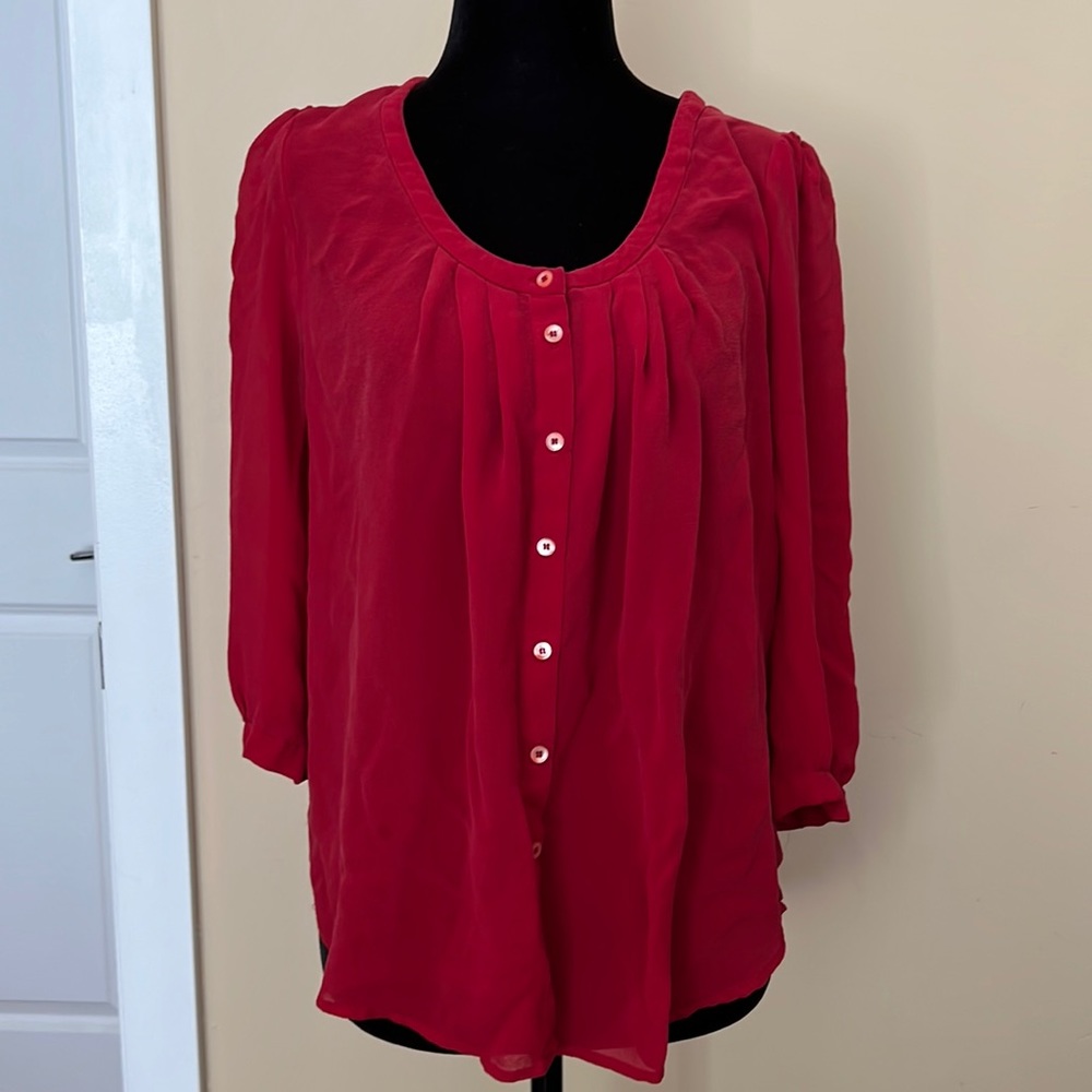 ARITZIA T. BABATON 100% Silk Blouse